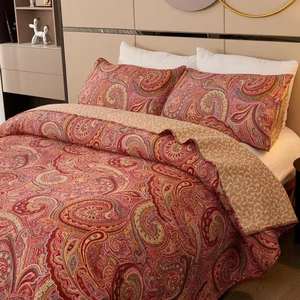 Ensemble de literie léger matelassé en velours de polyester ultra-doux, imperméable, écologique, style européen, broderie, 300 fils - Product Image 3