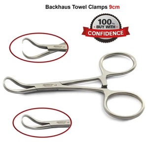 Reusable 9cm Stainless Steel Backhaus Clamp Forceps Dental Surgical Instruments for Tissue Holding & Bone Fractures Treatment - Product Image 4
