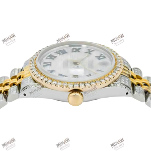 Reloj de Lujo con Diamantes Moissanite, Reloj Brillante para Hombre, Piedras Brillantes, Moderno para Moda y Estilo Urbano - Product Image 5