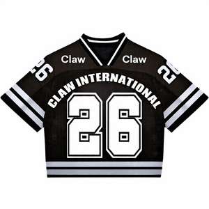 Personnalisé 2025 Nouveau Maillot De Football Américain Impression Numérique Noir Mesh Maillot De Football Haut Maillot Respirant - Product Image 1