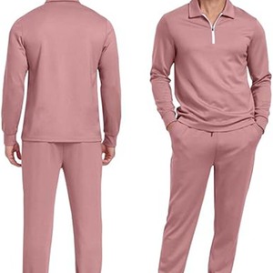 OEM Custom Service Wholesale Cotton/Polyester Plus Size Casual Solid Gym Tracksuit Set Men Hooded Collar Jogger Winter Fashion 2 - Product Image 6