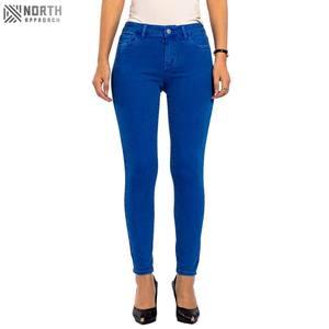 Jeans de Mezclilla Casuales para Mujer, Talla Grande, Color Personalizado, de Alta Calidad, Nuevo Modelo 2025, Transpirables, de Secado Rápido, Corte Recto, OEM - Product Image 1