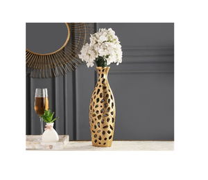 Jarrones artísticos modernos de metal para arreglos florales de mesa y decoración de eventos - Product Image 1