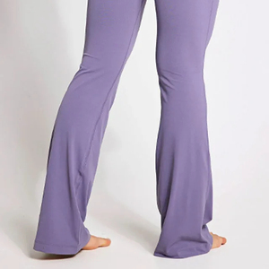 Wholesale Effortless Flare <b>Leggings</b> Figure Flattering Hip Seam High Waist & Active Wear Fashion Gym Flared <b>Women</b> <b>Leggings</b> - Product Image 6