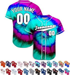 Uniformes de Equipo Sublimados Personalizados, Jersey de Béisbol, Conjuntos de Baloncesto, Secado Rápido, Reversible, Camiseta con Cuello en V y Botones - Product Image 5