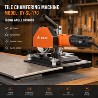 Machine automatique de chanfreinage de carreaux DY-SL-170 1680W, Meuleuse de cinquième génération, Module de chanfreinage et de rainurage de haute précision, Meuleuse d'angle