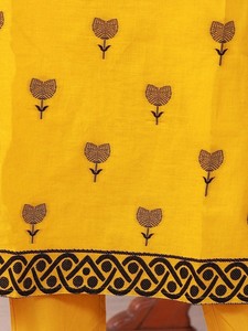 Diseño Exclusivo, Ropa Elegante para Mujer, Estilo Indio-Pakistaní, Última Moda en Algodón Puro Bordado, Kurta y Pantalones Elegantes para Verano - Product Image 2