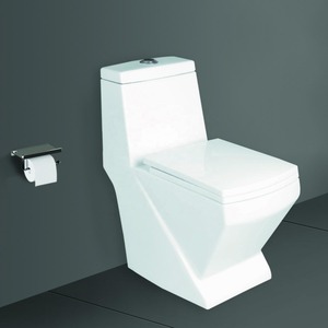 Salle de bain Siphonic Commode monobloc-Céramique WC Sanitaire Armoire à eau Cuvette de toilette pour le marché sud-américain - Product Image 3