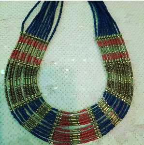 Collares de cuentas de semillas de vidrio en capas hechos a medida hechos con cuentas de vidrio multicolores adecuados para la reventa por diseñadores de joyas - Product Image 3