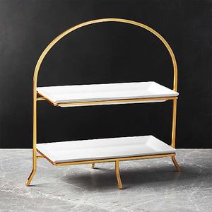 Présentoir de desserts à cupcakes en métal de qualité Best5 avec plateaux décoratifs et design artistique pour un style d'événement élégant - Product Image 1