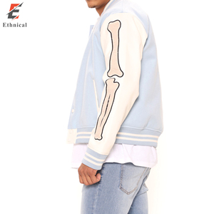 Veste universitaire décontractée unisexe, en coton et polyester, col montant, design personnalisé, veste d'hiver fine, veste de sport - Disponible pour - Product Image 4