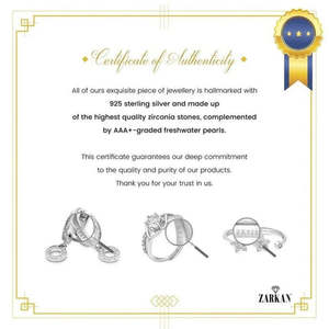 Anillo de compromiso Hallmark Silver de inspiración bohemia con incrustaciones de diamantes de princesa, diseño de naturaleza y amor, de aleación de cobre. - Product Image 4