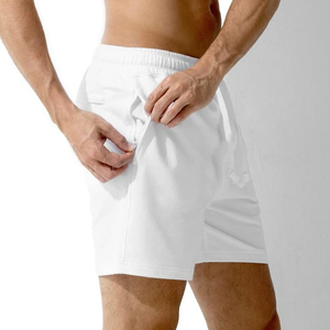 กางเกงขาสั้นผู้ชายผ้าฟลีซคอตตอน 100% คุณภาพสูง ทรงจ็อกเกอร์ ผ้าเฟรนช์เทอร์รี่ เหมาะสำหรับออกกำลังกาย วิ่ง หรือใส่ลำลอง สกรีนโลโก้ได้ - Product Image 5