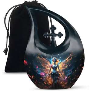 Alta demanda, lágrima, nueva llegada, urna de recuerdo metálica para servicios de entierro, urna de cenizas conmemorativas funerarias de Metal sólido - Product Image 4