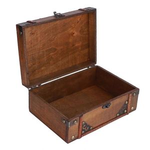 Caja del Tesoro de madera mediana de alta calidad Caja de regalo decorativa de madera maciza natural Proveedor a granel - Product Image 1