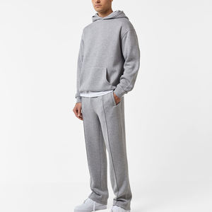 Sweats à capuche de haute qualité Sweat-shirt à capuche et pantalon de survêtement Ensemble 100% coton Survêtement lourd Costume de survêtement personnalisé pour hommes - Product Image 5