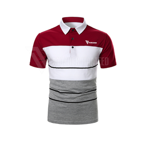 เสื้อยืดโปโลหลากสีสำหรับผู้ชายเสื้อโปโลแห้งเร็วมีสไตล์โลโก้ตามสั่งสำหรับฤดูร้อน - Product Image 1