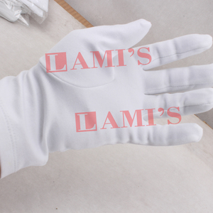 Guantes de Regalia masónicos con bordado dorado personalizado, guantes masónicos transpirables de algodón 100% para uniforme - Product Image 2