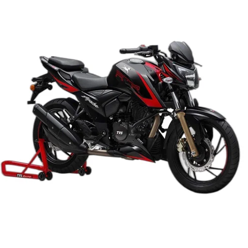 Motorcycle Apache 160 4v Black Red Top Speed Apache Rtr 4v Bs6 160