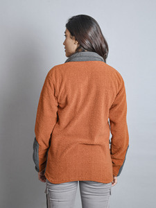 Veste à capuche polaire Streetwear à fermeture éclair personnalisée pour femmes vente en gros de vêtements d'hiver en plein air pour la saison d'automne - Product Image 4