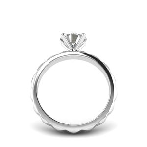 Bague AJRETAIL classique en or blanc sertie d'un diamant de laboratoire de 1 carat, couleur G, clarté VS1, certifiée IGI, pour anniversaire - Product Image 3