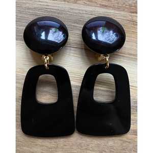 Conjunto de joyería de resina y madera colorida de diseño vintage, collar y pendientes de estilo gota hechos a mano para mujer - Product Image 4