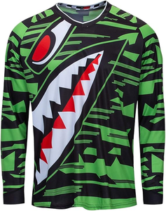 Jersey Deportivo de Carreras Personalizado, Uniforme de Motocross de Manga Larga para Adultos, Impreso, Talla XL, Transpirable, con Nombre del Equipo - Product Image 1