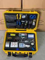 Kit de herramientas básicas de fibra óptica para instalación FTTH, pelador de tres orificios, herramienta básica de fibra óptica, 28 herramientas en 1
