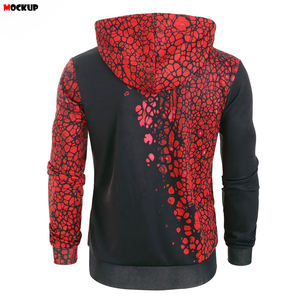 เสื้อฮู้ดพิมพ์ซับลิเมชันผ้าฝ้ายโพลีเอสเตอร์ใหม่ - Product Image 3