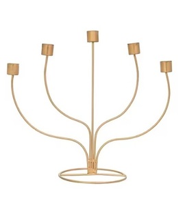 Portavelas decorativo recién llegado, candelero moderno de Metal para decoración de mesas de hogar, oficina, hotel y restaurante - Product Image 3