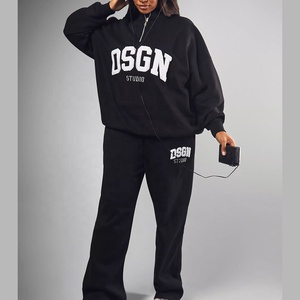 Nuevo chándal informal de invierno transpirable de secado rápido para mujer, sudadera personalizada con pantalones de chándal, conjunto de chándal - Product Image 2