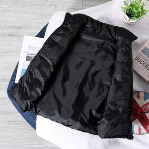 White <b>Vest</b> Jacket Men <b>Slim</b> Fit Stand Collar Sleeveless Puffer Jackets Spring Autumn Casual Waistcoat Men Warm Coat 2024 Trends - Product Image 5