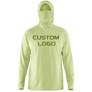 Ropa de pesca de manga larga para hombres Logotipo personalizado Nuevo estilo Sudadera con capucha de moda con camisas de Sol de secado rápido Transpirable - Product Image 3