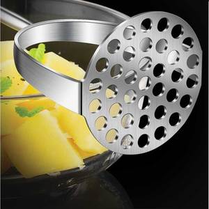 Kim loại Báo Chí Thêm lớn Twist dây thép không gỉ ricer Walnut khoai tây MASHER thép không gỉ - Product Image 4