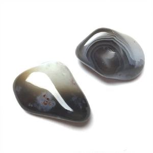 Pierre de haute qualité dégringolée gris agate galet vernis cristal dégringolé guérison en vrac agate pierres précieuses dégringolé sculpté en gros - Product Image 3