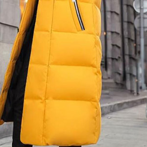 High Quality Leather Puffer <b>Jacket</b> Men Full Sleeve Winter Workwear Hood Collar Fur Decoration <b>Plus</b> <b>Size</b> Zipper Closure Button - Product Image 4