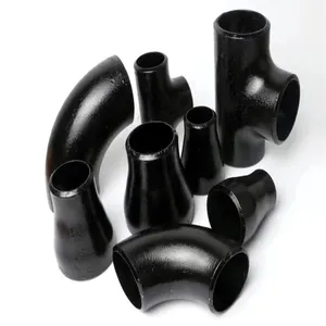 Welded Elbow 45 60 90 Degree Carbon Steel Pipe Fitting ASME B16.9 ST37 P235GH SS304 SS316 Seamless a105