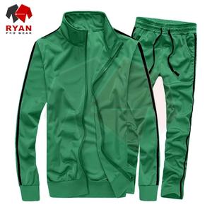 Survêtement pour homme, coupe régulière, grande taille, style décontracté, avec taille élastique et fermeture éclair - Product Image 5