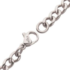 สร้อยข้อมือไทเทเนียมแบบแบน INOX 4.35 มม. ลายโซ่แบบศาสนา  ลายตัวเลขทางศาสนา รุ่น TIBRCHN1243-85 - Product Image 2