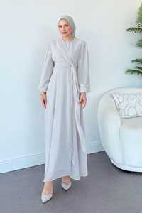 Robe pour Femmes Vêtements Islamiques Confortable Jilbab Abaya Ensemble Musulman Respirant Hijab Abaya Ensemble Grande Taille Adultes - Product Image 4