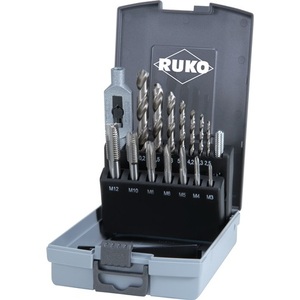 Juego de Grifos Tipo B Aprox. Brocas HSS métricas de 4-5 hilos con avellanado de RUKO - Product Image 1