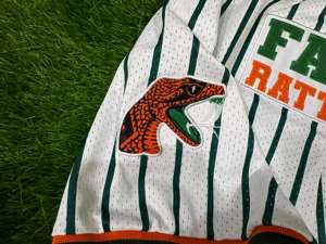 Florida A & M University Famu Varsity Jacket Hombres Mujeres Vintage Lana Seda Bordado Lettermen Chaqueta Botón Decoración Invierno - Product Image 4