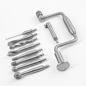 7 Pieces Set of Professional Quality Stainless Steel Orthopedic Hudson Brace <b>Hand</b> <b>Drill</b> Set - Product Image 3