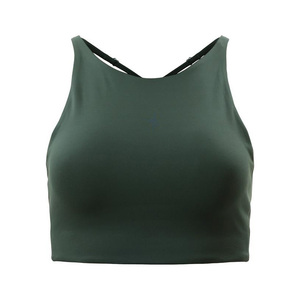 Estivo Yoga Crop Top regolabile Criss-cross spalls <span class=keywords><strong>reggiseno</strong></span> sportivo alto da donna - Product Image 5