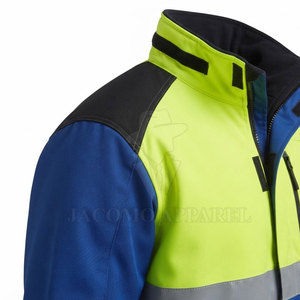 Chaqueta de Seguridad para la Construcción, Recién Llegada, Material Fluorescente, Tiras Reflectantes, Cierre Frontal, Múltiples Bolsillos, Ropa de Trabajo - Product Image 6