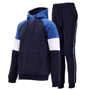 Chándal de poliéster para hombre, chándal personalizado, conjunto de Jogger, Etiqueta Privada, chándal en blanco, chándal para correr, conjunto de pantalones de chándal y sudadera con capucha para hombre - Product Image 1