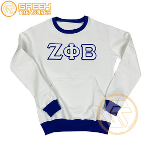 Sweat-shirt d'hiver brodé sur mesure pour femmes Zeta Phi Beta, dernière collection, vêtements de sororité en coton molletonné, vente en gros - Product Image 1