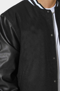 Confortable hiver hommes Letterman veste avant Logo imperméable respirant réversible haute qualité prix - Product Image 6