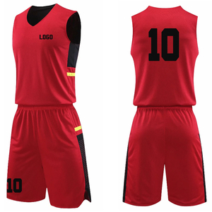 Precio de fábrica Logotipo personalizado Baloncesto Jersey Conjunto corto Poliéster Secado rápido Ropa deportiva ligera Uniforme de calidad al por mayor - Product Image 1