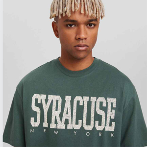 Logo personnalisé t-shirts pour hommes en vrac en gros O Cou streetwear surdimensionné graphique imprimé tenue décontracté élégant confortable coton - Product Image 3